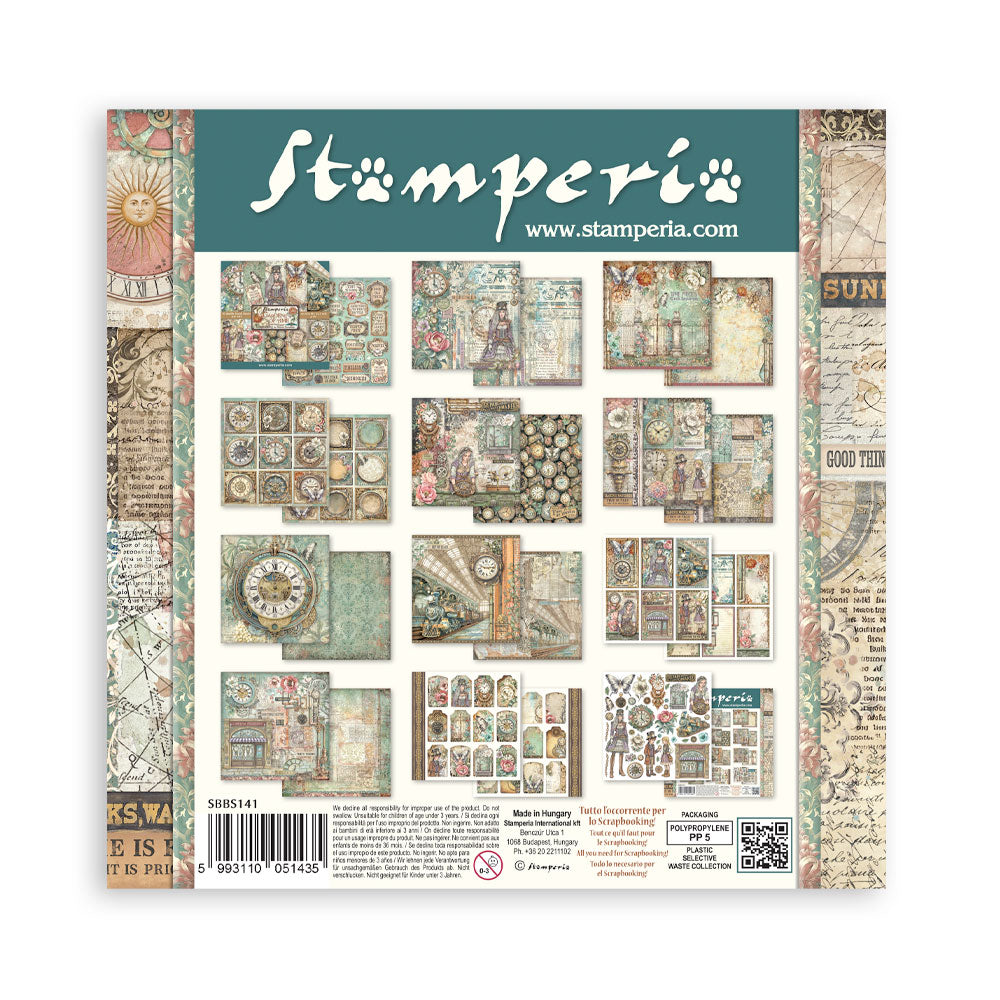 Stamperia Gardens of Time 8x8 Paper Pack (SBBS141)