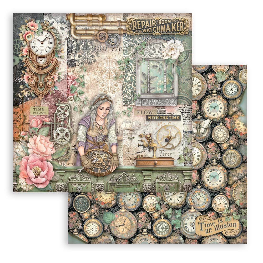 Stamperia Gardens of Time 8x8 Paper Pack (SBBS141)