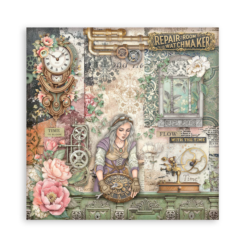Stamperia Gardens of Time 8x8 Paper Pack (SBBS141)