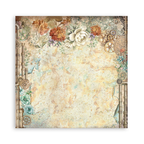 Stamperia Gardens of Time 8x8 Maxi Background Pad (SBBS142)