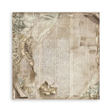Stamperia Gardens of Time 8x8 Maxi Background Pad (SBBS142)