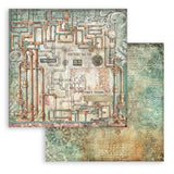 Stamperia Gardens of Time 8x8 Maxi Background Pad (SBBS142)