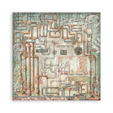 Stamperia Gardens of Time 8x8 Maxi Background Pad (SBBS142)