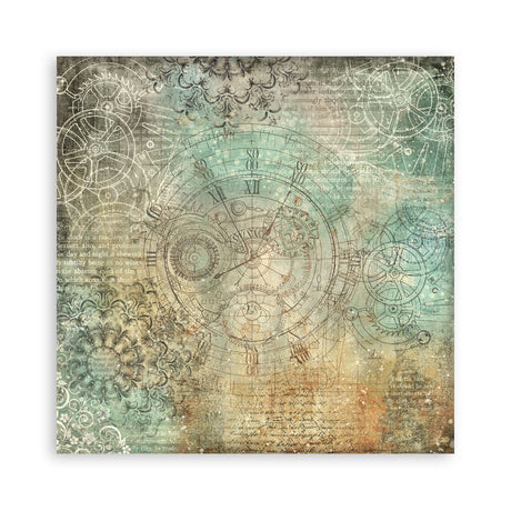 Stamperia Gardens of Time 8x8 Maxi Background Pad (SBBS142)