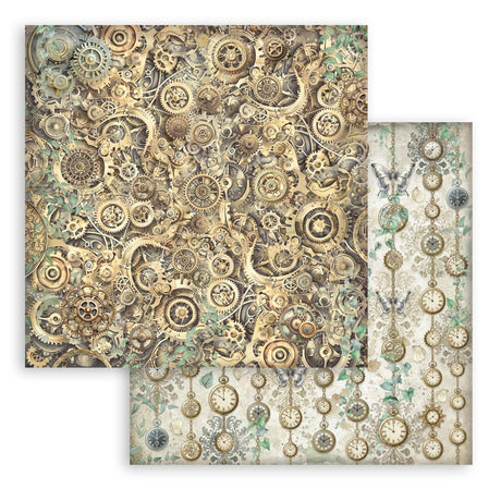 Stamperia Gardens of Time 8x8 Maxi Background Pad (SBBS142)