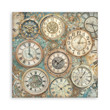 Stamperia Gardens of Time 8x8 Maxi Background Pad (SBBS142)