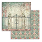 Stamperia Gardens of Time 8x8 Maxi Background Pad (SBBS142)