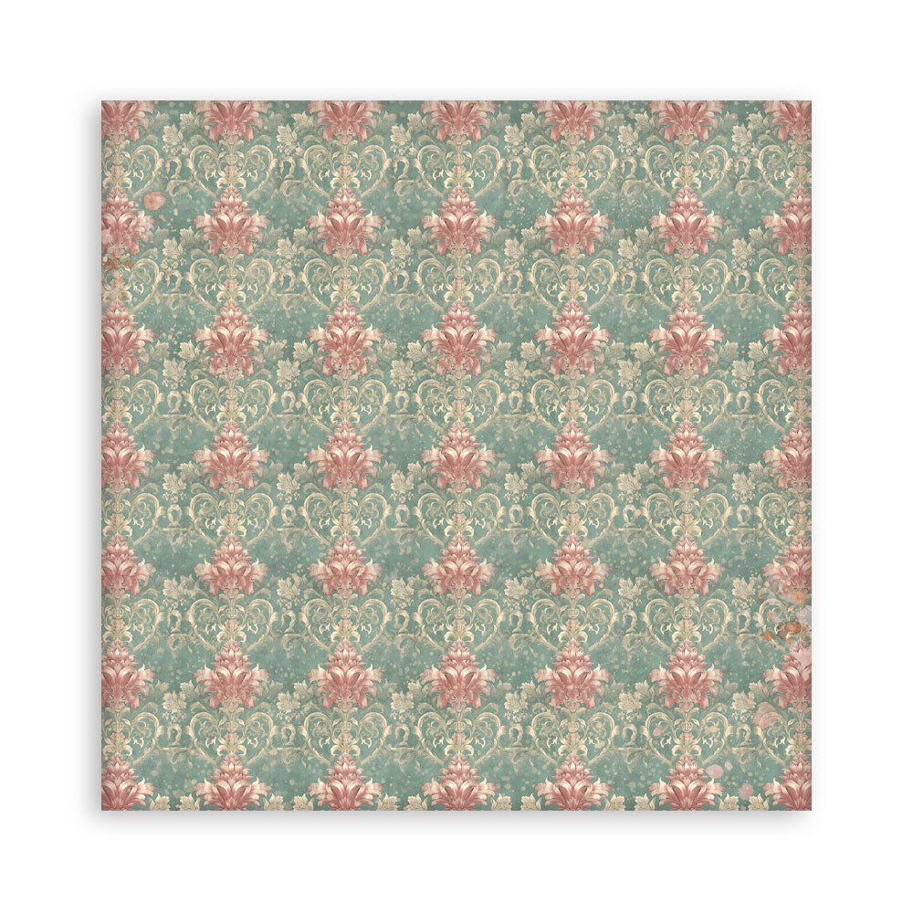 Stamperia Gardens of Time 8x8 Maxi Background Pad (SBBS142)