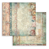 Stamperia Gardens of Time 8x8 Maxi Background Pad (SBBS142)