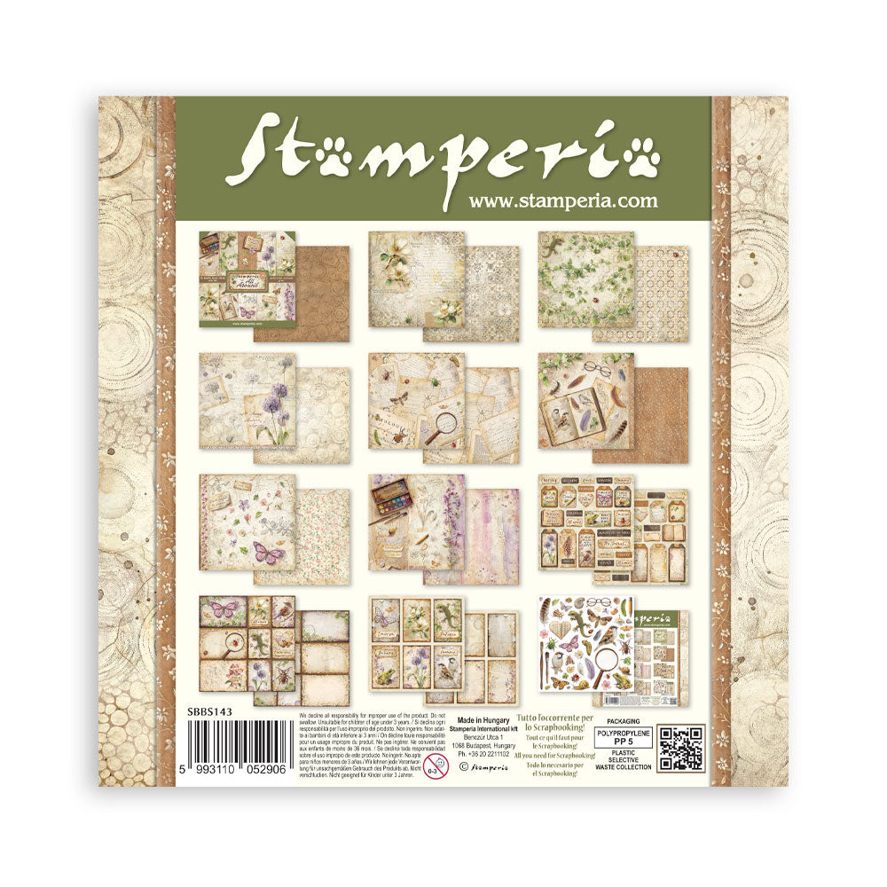 Stamperia All Around 8x8 Inch Paper Pack (SBBS143)
