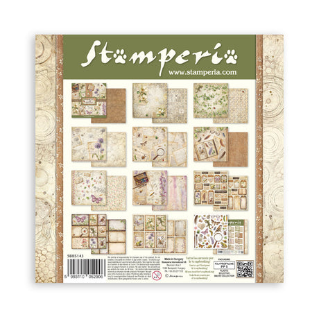 Stamperia All Around 8x8 Inch Paper Pack (SBBS143)