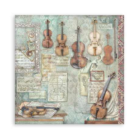 Stamperia Symphony 8x8 Inch Paper Pack by Sara Alcobendas (SBBS144)