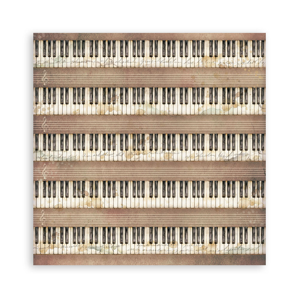 Stamperia Symphony 8x8 Inch Paper Pack Maxi Background Selection by Sara Alcobendas (SBBS145)