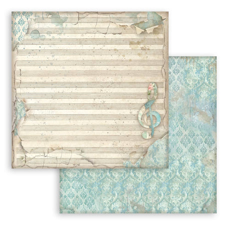 Stamperia Symphony 8x8 Inch Paper Pack Maxi Background Selection by Sara Alcobendas (SBBS145)
