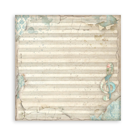 Stamperia Symphony 8x8 Inch Paper Pack Maxi Background Selection by Sara Alcobendas (SBBS145)