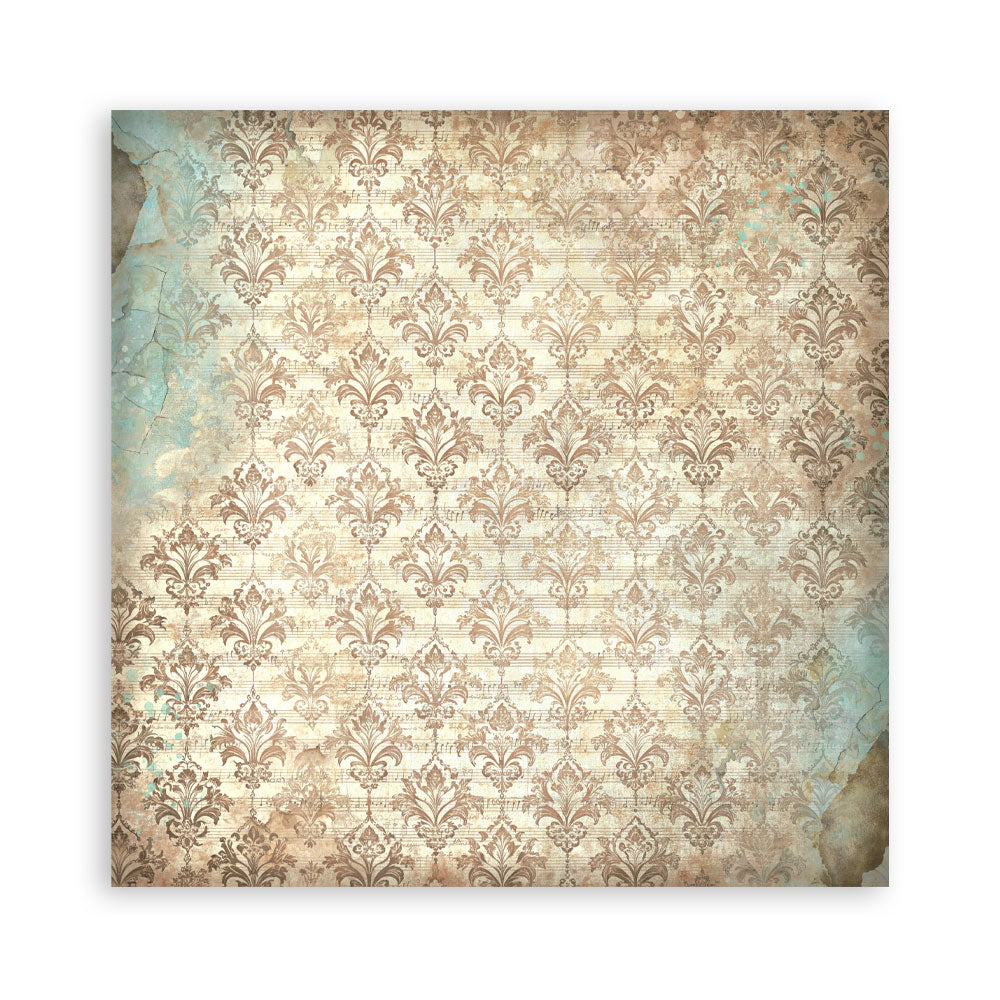Stamperia Symphony 8x8 Inch Paper Pack Maxi Background Selection by Sara Alcobendas (SBBS145)