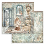 Stamperia White Christmas 8 x 8 Inch Paper Pack by Cristina Radovan - SBBS146