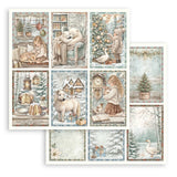 Stamperia White Christmas 8 x 8 Inch Paper Pack by Cristina Radovan - SBBS146