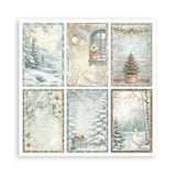 Stamperia White Christmas 8 x 8 Inch Paper Pack by Cristina Radovan - SBBS146