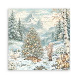 Stamperia White Christmas 8 x 8 Inch Paper Pack by Cristina Radovan - SBBS146