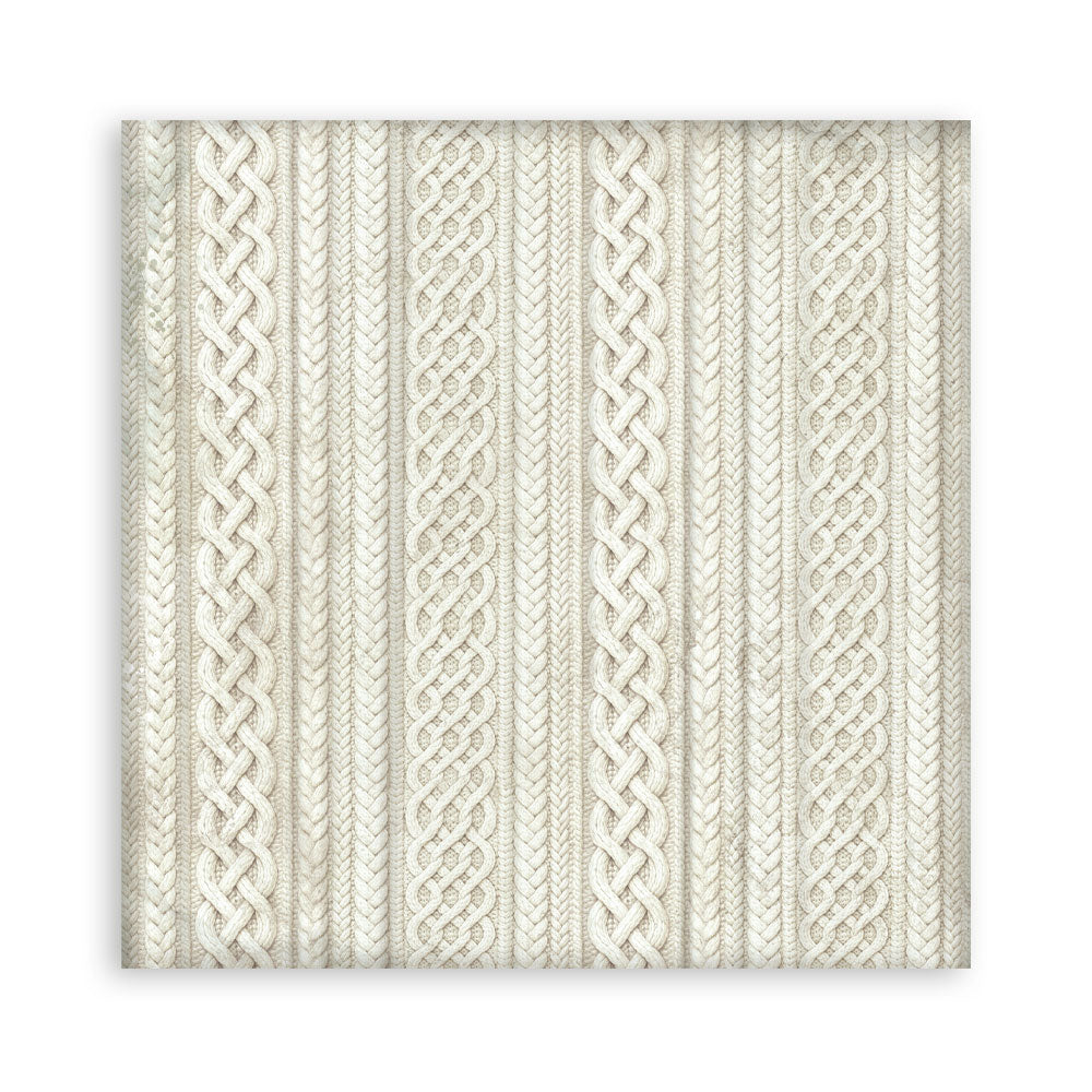 Stamperia White Christmas 8 x 8 Inch Maxi Background Paper Pack by Cristina Radovan - SBBS147