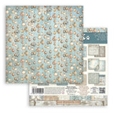 Stamperia White Christmas 8 x 8 Inch Maxi Background Paper Pack by Cristina Radovan - SBBS147