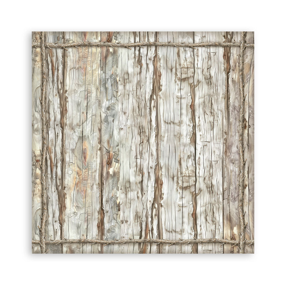 Stamperia White Christmas 8 x 8 Inch Maxi Background Paper Pack by Cristina Radovan - SBBS147