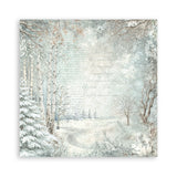 Stamperia White Christmas 8 x 8 Inch Maxi Background Paper Pack by Cristina Radovan - SBBS147