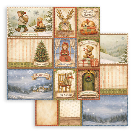 Stamperia Silent Night 8 x 8 Inch Paper Pack - SBBS148
