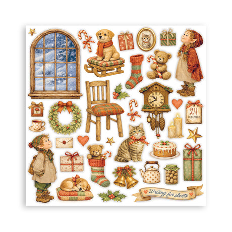 Stamperia Silent Night 8 x 8 Inch Paper Pack - SBBS148