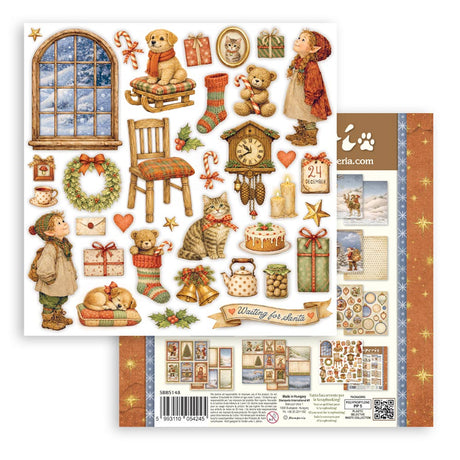 Stamperia Silent Night 8 x 8 Inch Paper Pack - SBBS148