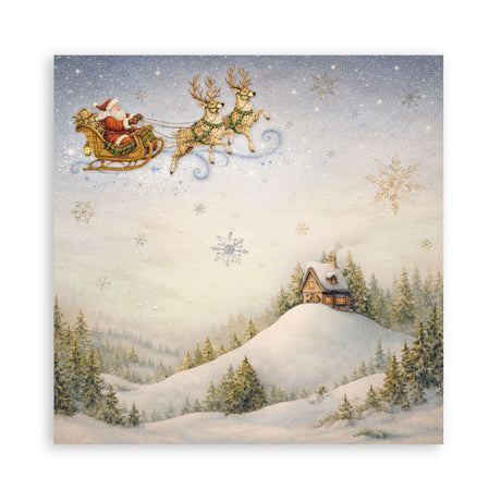 Stamperia Silent Night 8 x 8 Inch Paper Pack - SBBS148