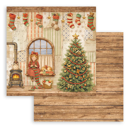 Stamperia Silent Night 8 x 8 Inch Paper Pack - SBBS148