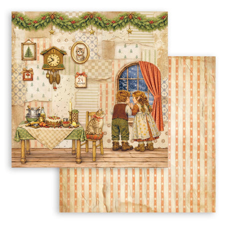 Stamperia Silent Night 8 x 8 Inch Paper Pack - SBBS148