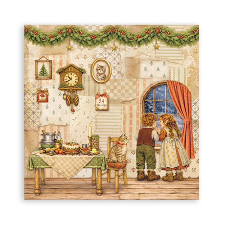 Stamperia Silent Night 8 x 8 Inch Paper Pack - SBBS148