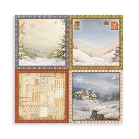 Stamperia Silent Night 8 x 8 Inch Paper Pack - SBBS148