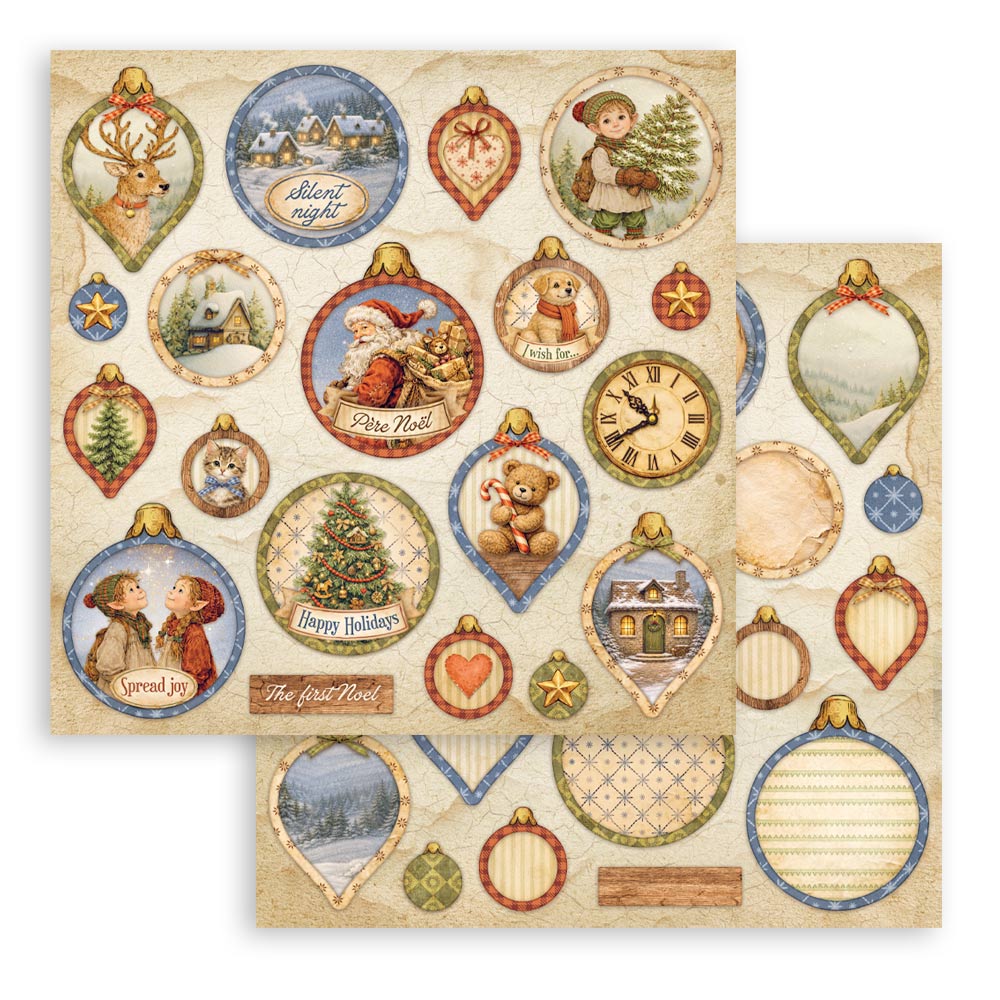 Stamperia Silent Night 8 x 8 Inch Paper Pack - SBBS148