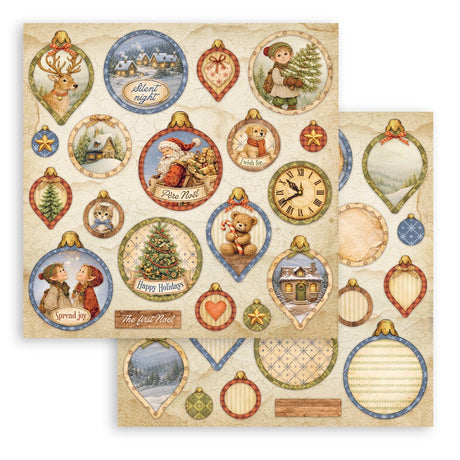 Stamperia Silent Night 8 x 8 Inch Paper Pack - SBBS148
