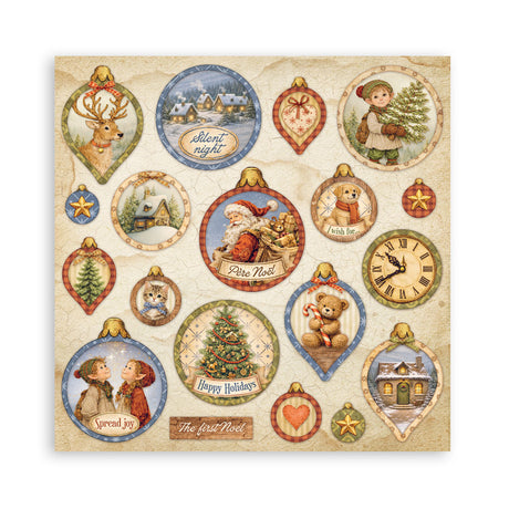 Stamperia Silent Night 8 x 8 Inch Paper Pack - SBBS148