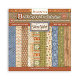 Stamperia Silent Night 8 x 8 Inch Maxi Background Paper Pack - SBBS149