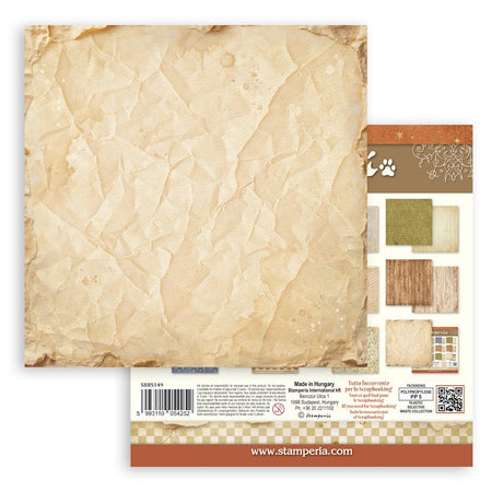 Stamperia Silent Night 8 x 8 Inch Maxi Background Paper Pack - SBBS149