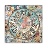 Stamperia Furry Friends 2 8x8 Inch Paper Pack by Antonis Tzanidakis - SBBS150