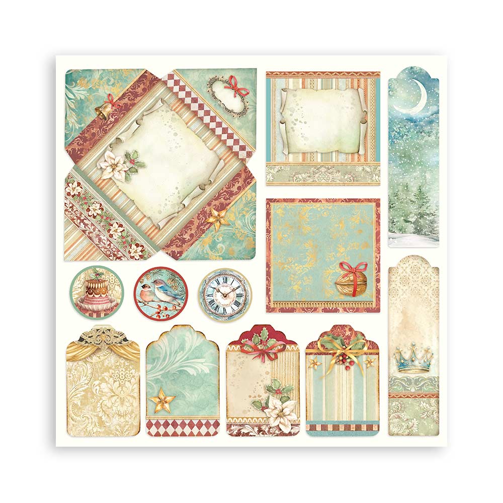 Stamperia Scrapbooking Pad 22 sheets cm 20,3X20,3 (8"X8") Single Face The Nutcracker SBBSXB04