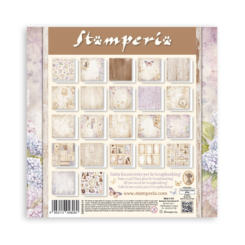 Stamperia Quiet Days 8x8 Maxi Paper Pack (SBBSXB19)