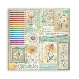 Stamperia Daisy Art 8x8 Inch Paper Pack Maxi (Single Face) (SBBSXB22)