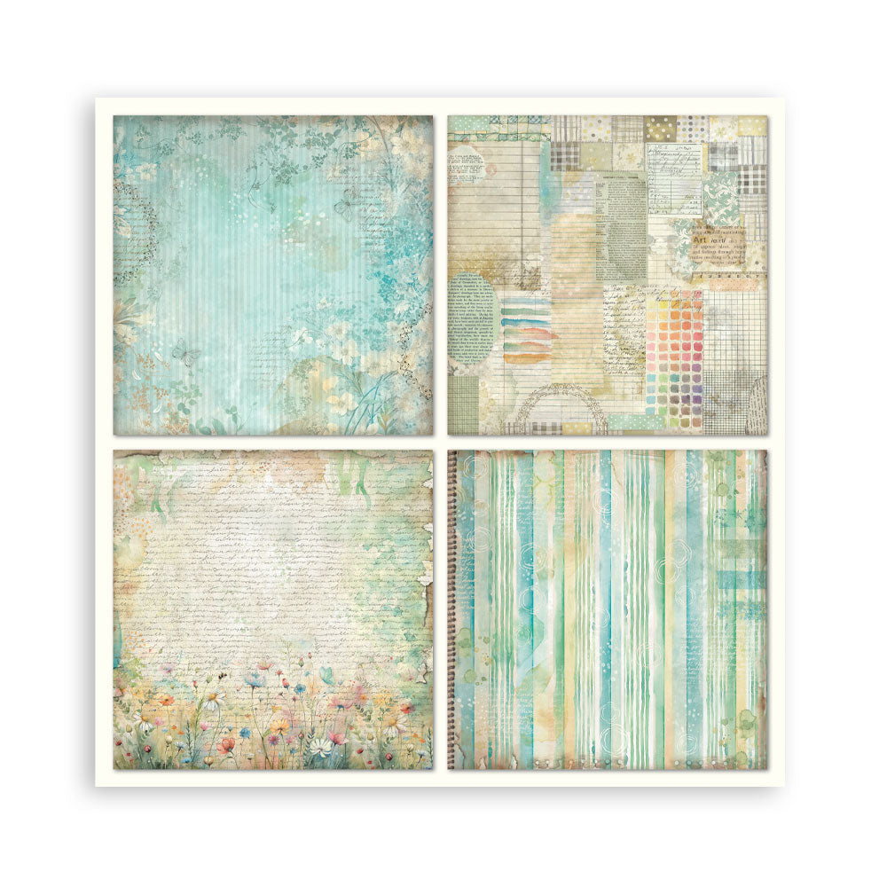 Stamperia Daisy Art 8x8 Inch Paper Pack Maxi (Single Face) (SBBSXB22)