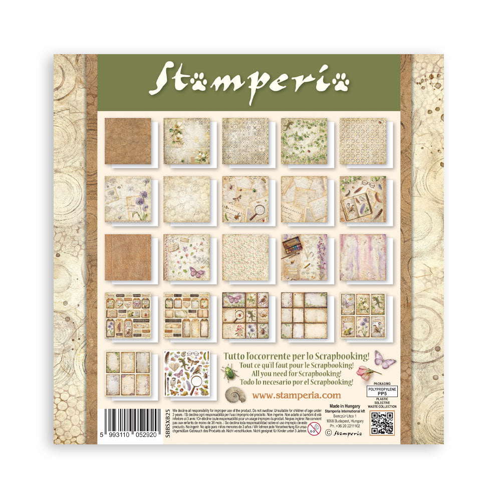 Stamperia All Around 8x8 Inch Paper Pack (Single Face) (SBBSXB25)