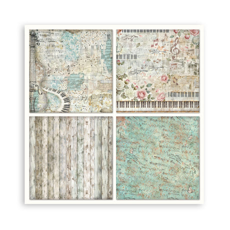 Stamperia Symphony 8x8 Inch Paper Pack (Single Face) by Sara Alcobendas (SBBSXB26)