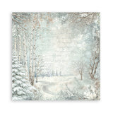 Stamperia White Christmas 8 x 8 Inch Single Face Paper Pack by Cristina Radovan - SBBSXB27
