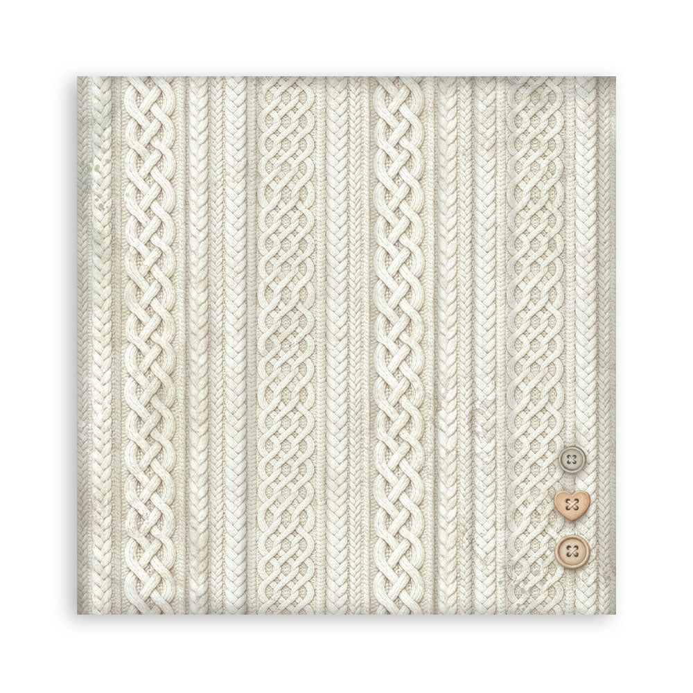 Stamperia White Christmas 8 x 8 Inch Single Face Paper Pack by Cristina Radovan - SBBSXB27